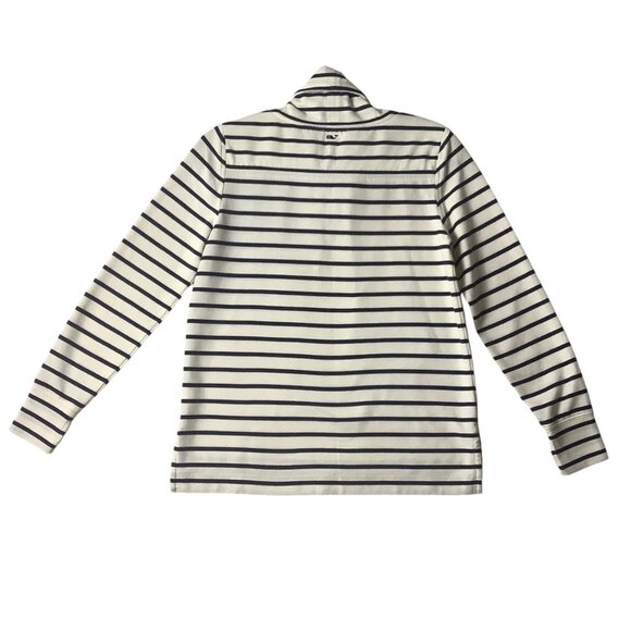 Vineyard Vines Striped Cowl Neck Pullover Sweater Women Sz XXS Cotton Blend - Picture 7 of 8